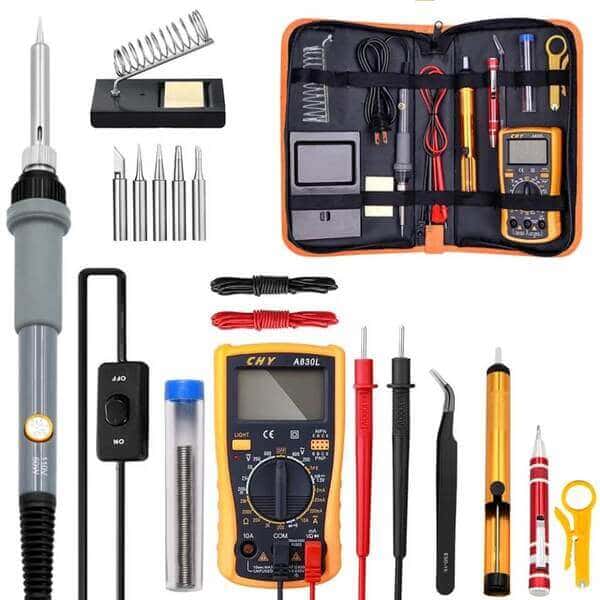 Soldapull Kit-Soldadura Con Multimetro,Cautin,Soldapull,Estaño, (sin Batería ...